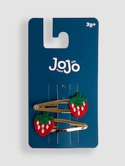 JoJo Maman Bébé Red Strawberry Clips 2 Pack - Image 2 of 3