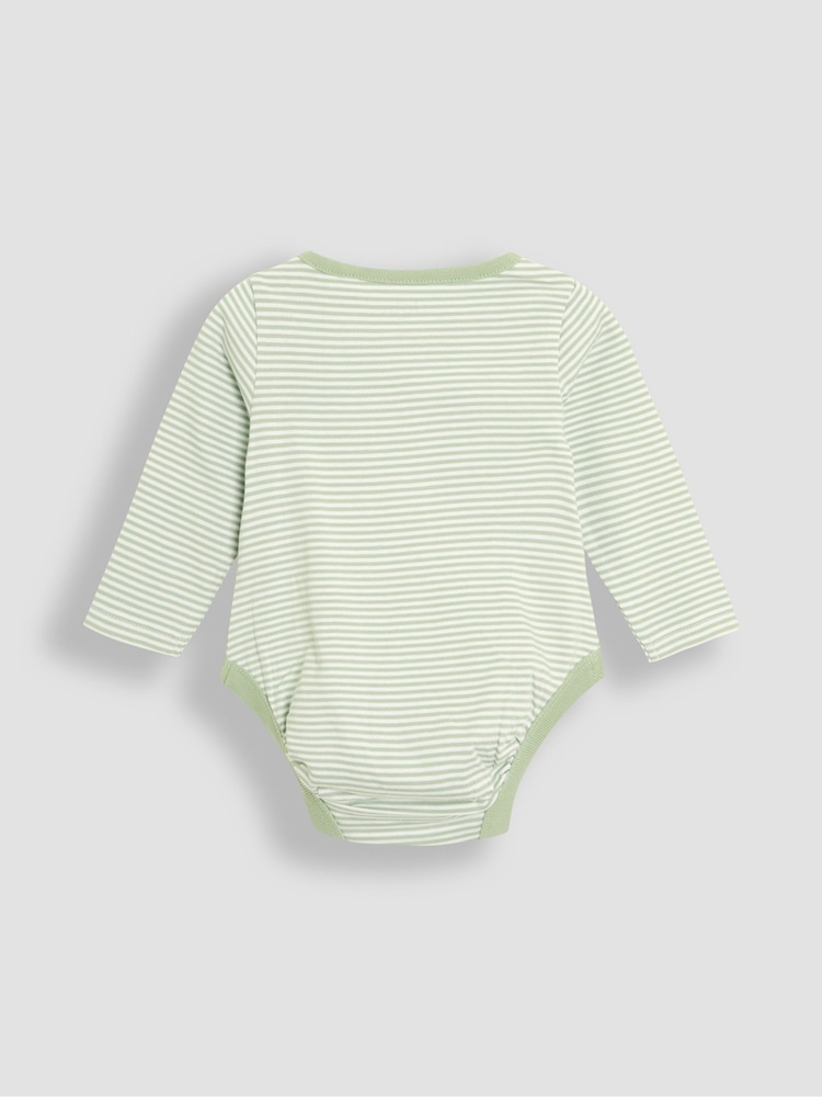 JoJo Maman Bébé Cotton Footed 2-Piece Dungarees Set - Imagen 6 de 6