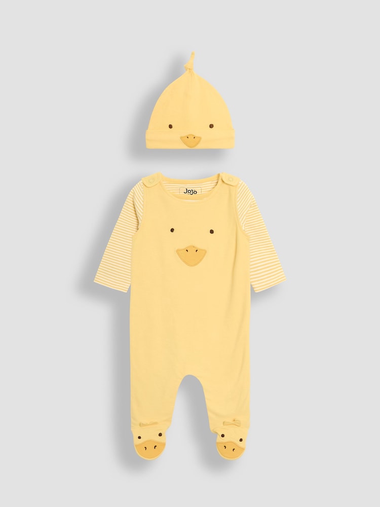 JoJo Maman Bébé Footed Dungarees Set 3 Piece - Imagen 1 de 7