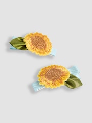 JoJo Maman Bébé Yellow 2-Pack Crochet Clips - Image 3 of 4