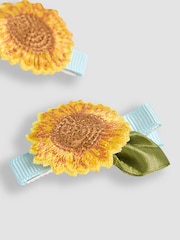 JoJo Maman Bébé Yellow 2-Pack Crochet Clips - Image 4 of 4