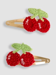 JoJo Maman Bébé Red 2-Pack Crochet Clips - Image 1 of 3