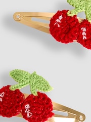 JoJo Maman Bébé Red 2-Pack Crochet Clips - Image 3 of 3