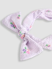 JoJo Maman Bébé Lilac Bow Headband - Image 3 of 3