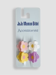 JoJo Maman Bébé Yellow 4-Pack Claw Clips - Image 1 of 3