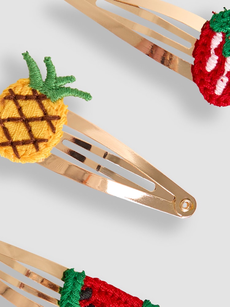 JoJo Maman Bébé Red 3-Pack Crochet Clips - Image 1 of 3