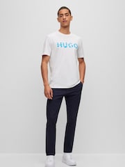 HUGO športni copati z logotipom iz bonded usnja - Slika 3 iz 3