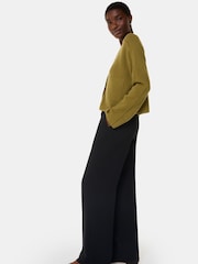 Whistles Black Petite Ultimate Crepe Trousers - Image 4 of 5