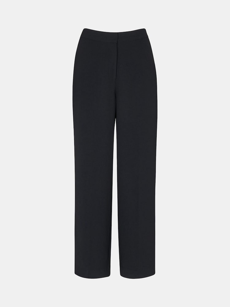 Whistles Black Petite Ultimate Crepe Trousers - Image 5 of 5