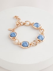 Gold Tone Resin Link Bracelet - Image 3 of 5