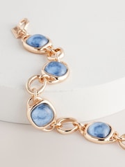 Gold Tone Resin Link Bracelet - Image 4 of 5
