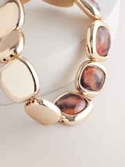 Gold Tone Resin Stretch Bracelet - Image 3 of 3