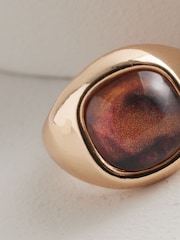 Gold Tone Resin Ring - Image 4 of 4