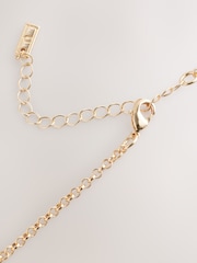 Gold Tone Resin Cluster Long Necklace - Image 6 of 6
