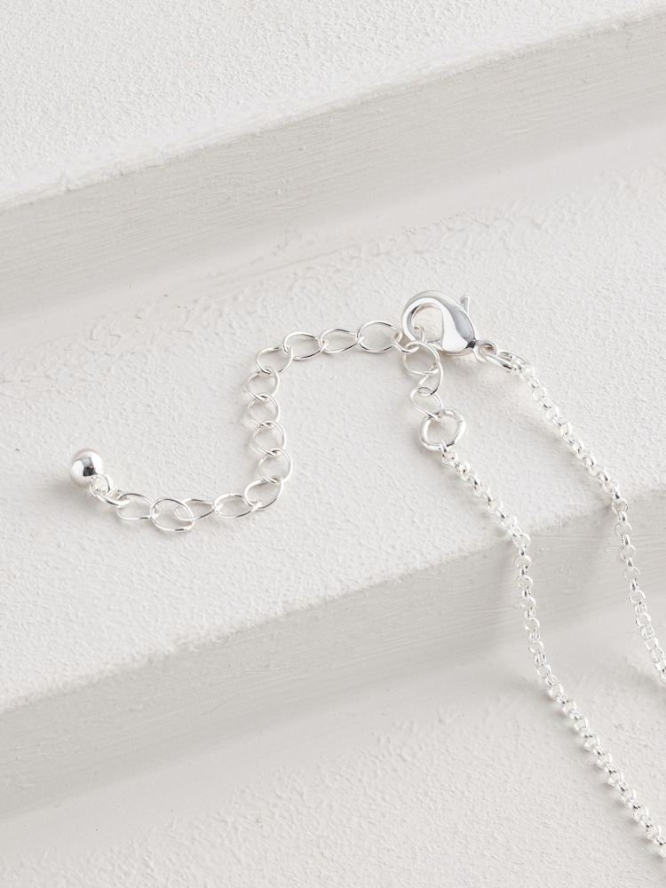 Silver Tone Long Rope Necklace - Image 3 of 3