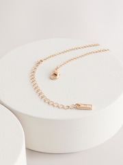 Tonalité d'or - Collier Lariat en fil de cœur fabriqué avec des métaux recyclés - Image 4 de 5