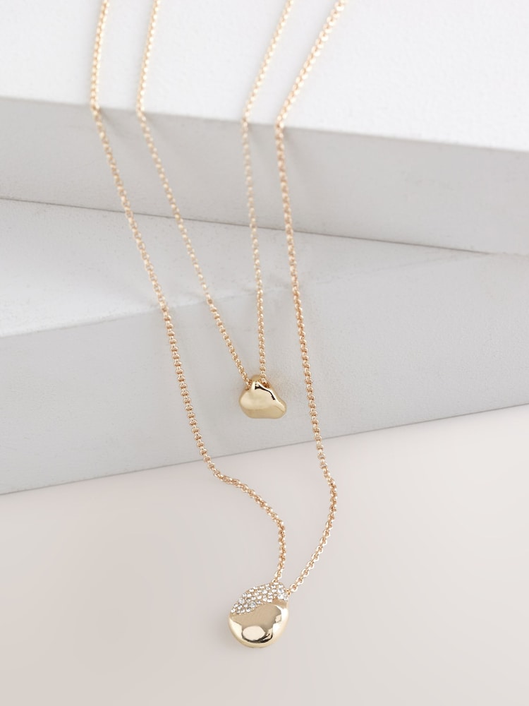 Tonalité d'or - Collier à couches Molten Drop - Image 1 of 3
