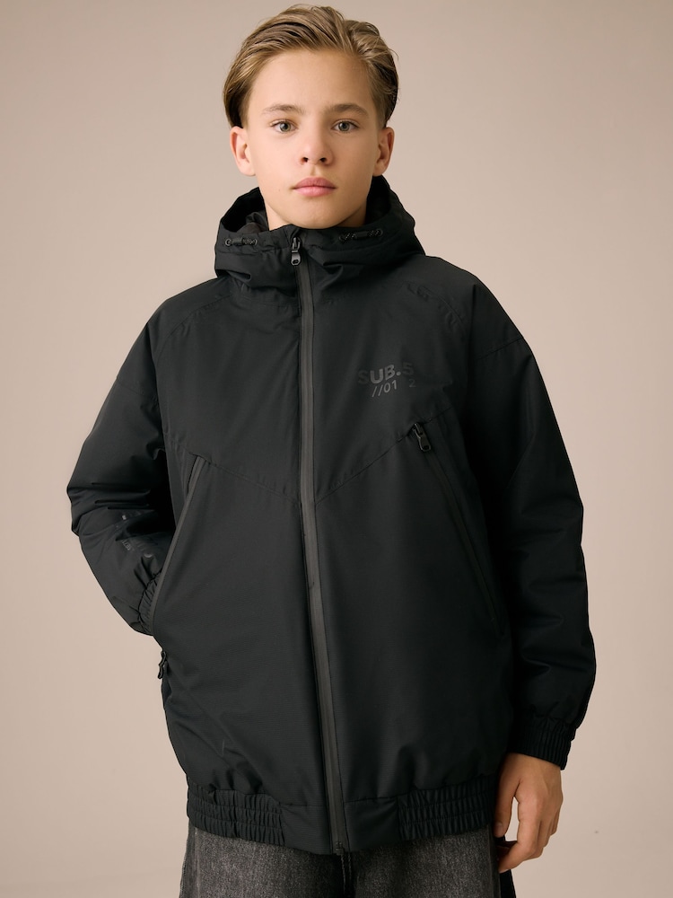 Schwarz - Waterproof Bomber Jacket (3-17yrs) - Bild 1 von 6 Schwarz - Waterproof Bomber Jacket (3-17yrs) - Bild 1 von 6