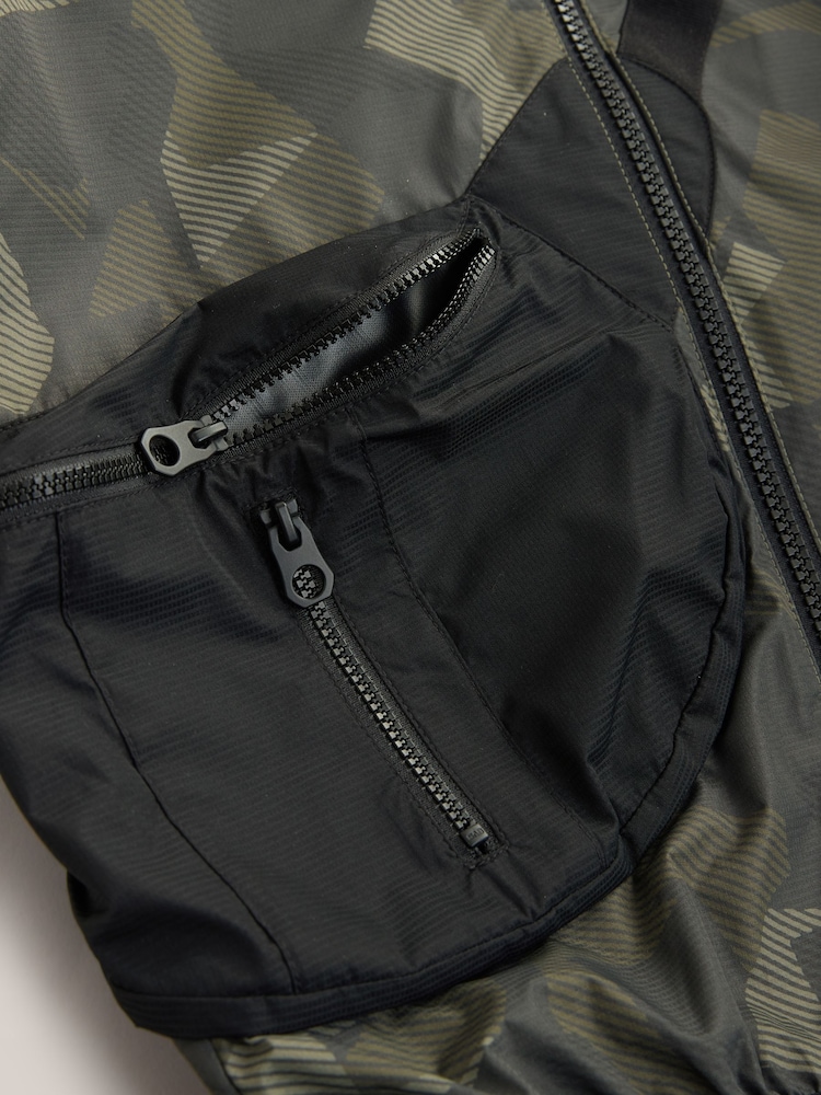 Camouflage Bag Pocket Shower Resistant Jacket (3-12yrs) - Image 5 of 5 Camouflage Bag Pocket Shower Resistant Jacket (3-12yrs) - Image 5 of 5