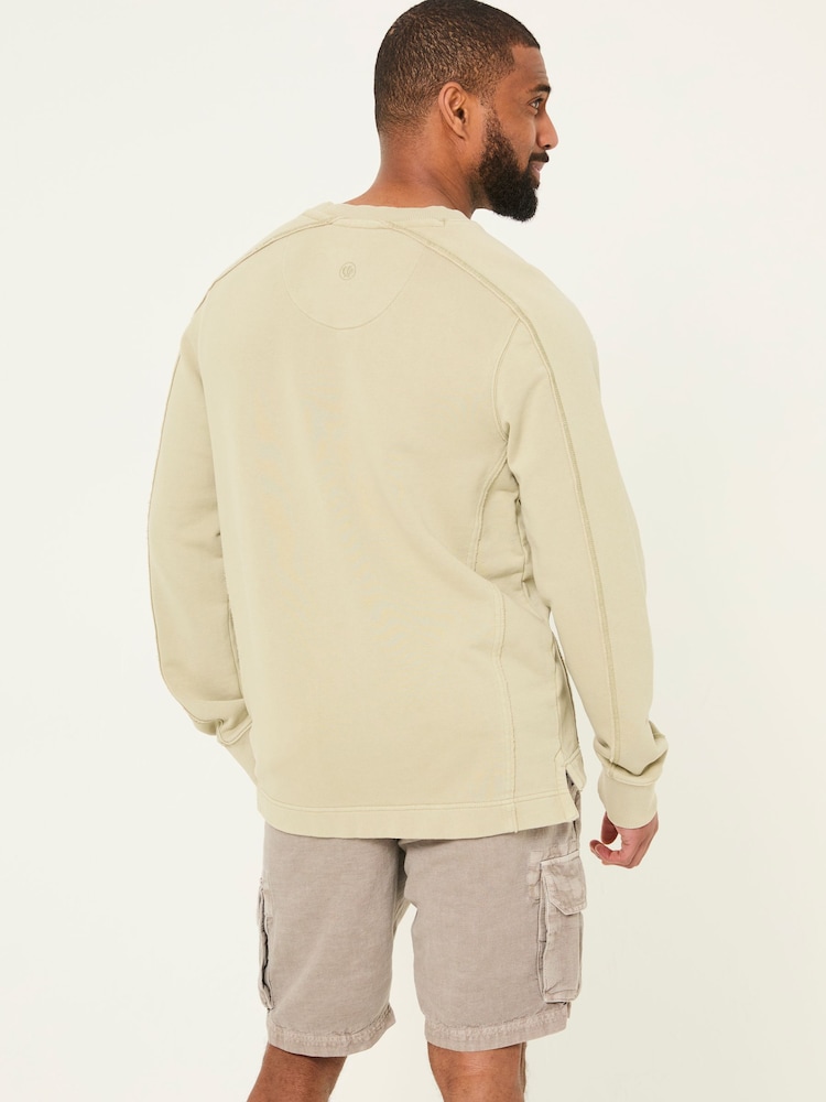 FatFace Otterton Sage Green Crew Neck Sweatshirt - Image 2 of 7