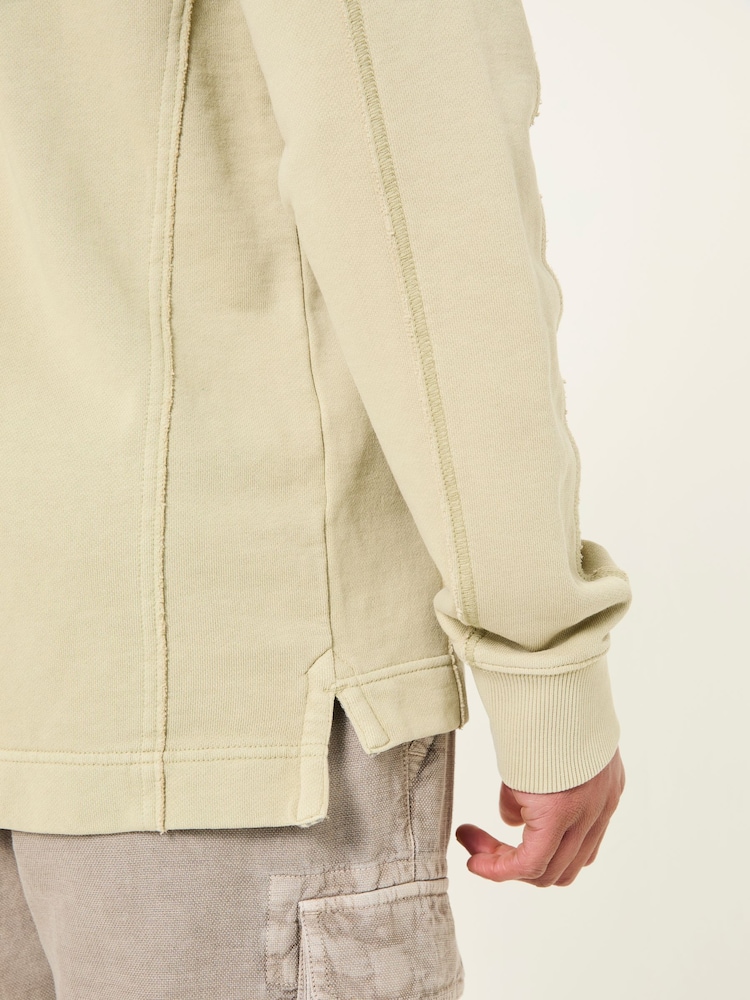 FatFace Otterton Sage Green Crew Neck Sweatshirt - Image 4 of 7