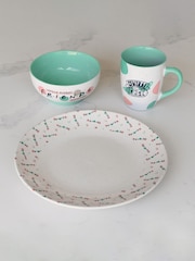 Pyramid International White Friends Simply Friends Tableware 3 Piece Set - Image 1 of 2