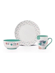 Pyramid International White Friends Simply Friends Tableware 3 Piece Set - Image 2 of 2