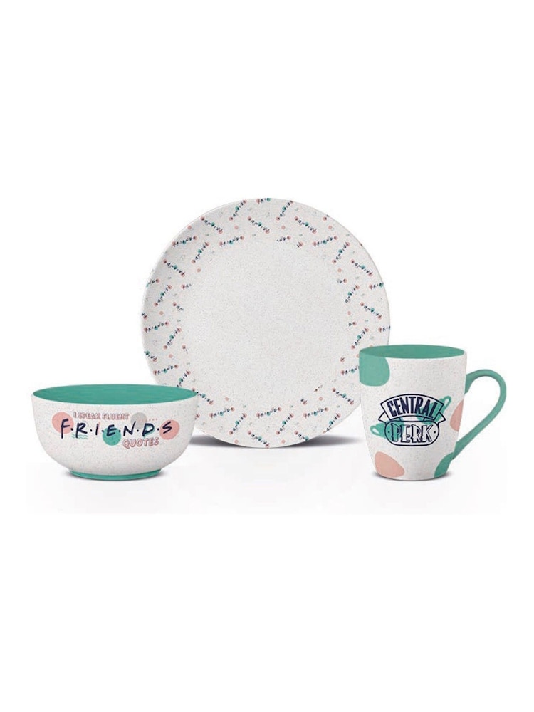 Pyramid International White Friends Simply Friends Tableware 3 Piece Set - Image 2 of 2