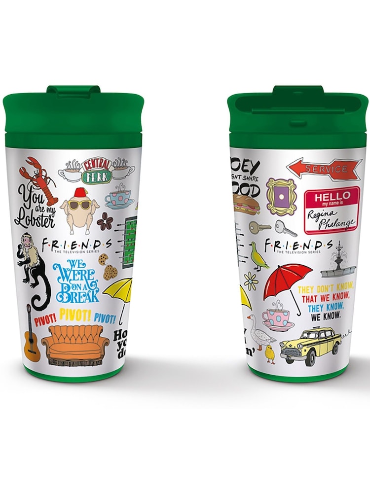 Pyramid International Multi Friends Iconographic Metal Travel Mug - Image 1 of 1
