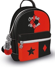 Pyramid International Multi Suicide Squad Harley Quinn Live Fast Die Clown Fashion Backpack - Image 1 of 1