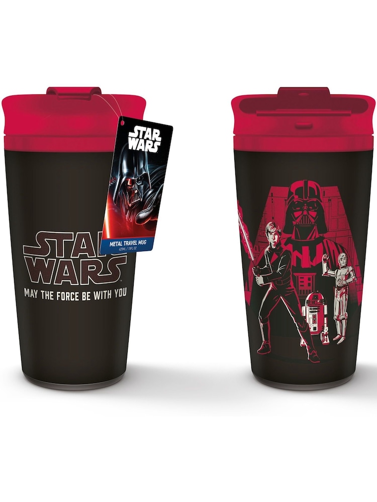 Pyramid International Multi Star Wars May the Force Be With You Metal Travel Mug - Image 1 of 1