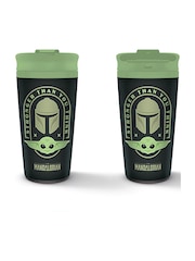 Pyramid International Multi Star Wars: The Mandalorian Stronger Than You Think Metal Travel Mug - Image 1 of 1