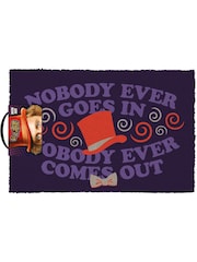 Pyramid International Multi Willy Wonka and The Chocolate Factory Nobody Ever Goers in Nobody Ever Comes Out Doormat - Image 1 of 1