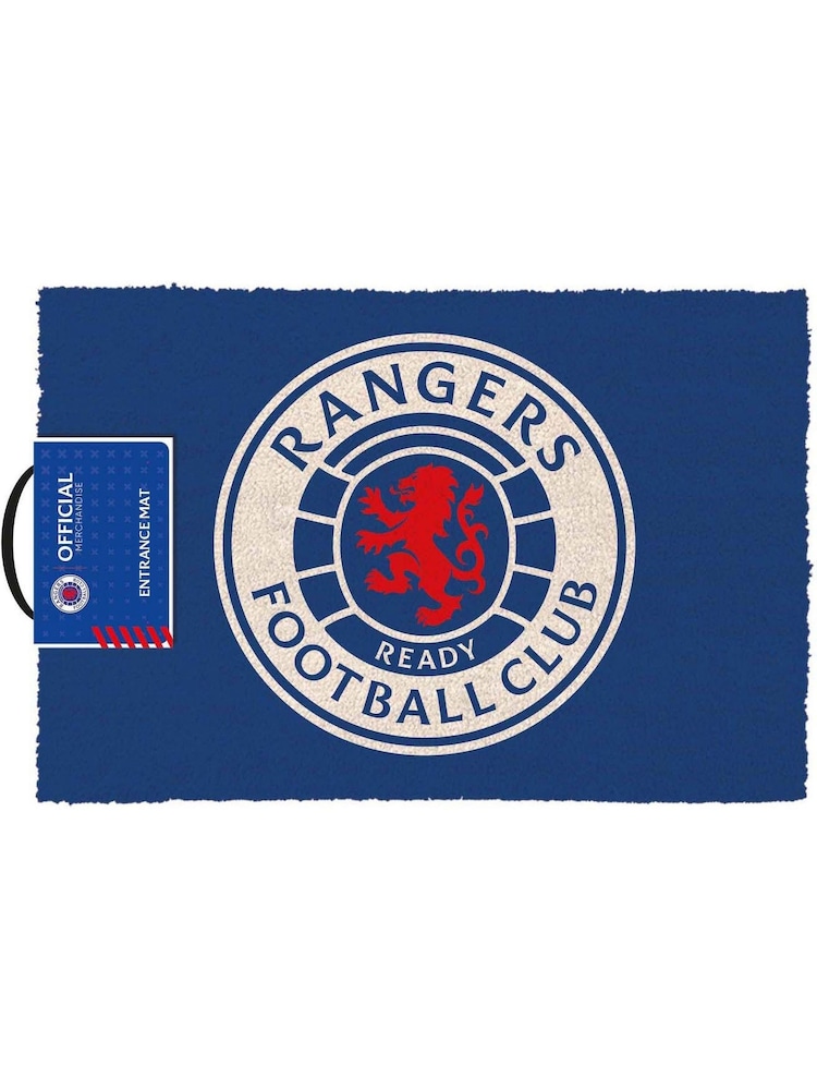 Pyramid International Multi Rangers Fc Club Crest Doormat - Image 1 of 1