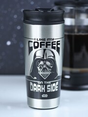 Pyramid International Multi Star Wars I Like My Coffee on the Dark Sidemetal Travel Mug - Image 1 of 2