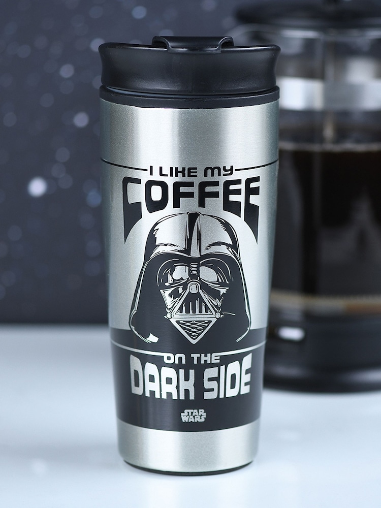 Pyramid International Multi Star Wars I Like My Coffee on the Dark Sidemetal Travel Mug - Image 1 of 2