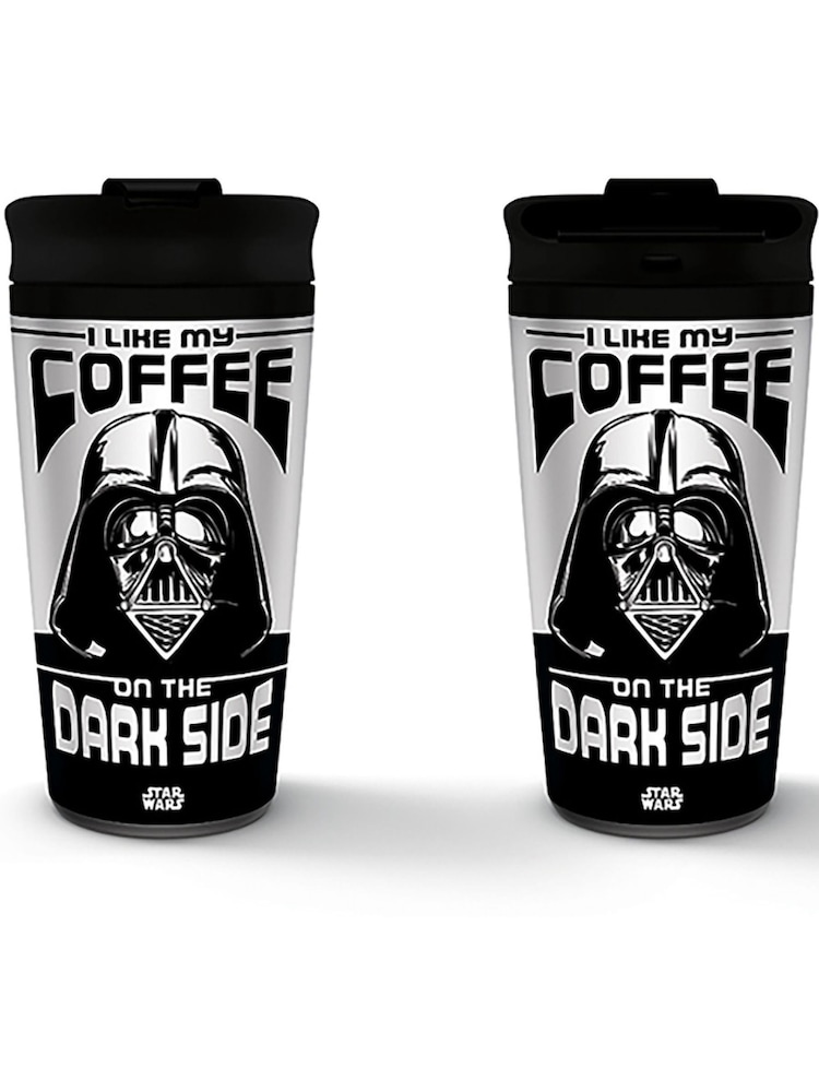 Pyramid International Multi Star Wars I Like My Coffee on the Dark Sidemetal Travel Mug - Image 2 of 2