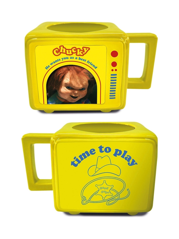 Pyramid International Multi Chucky Retro Tv Heat Change T Mug - Image 1 of 1