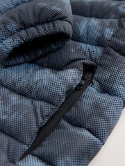 Blue Digital Print Quilted Midweight Hooded Jacket (3-17yrs) - Image 5 of 5