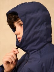 Navy Waterproof Midweight Hooded Jacket (3-17yrs) - Image 13 of 17