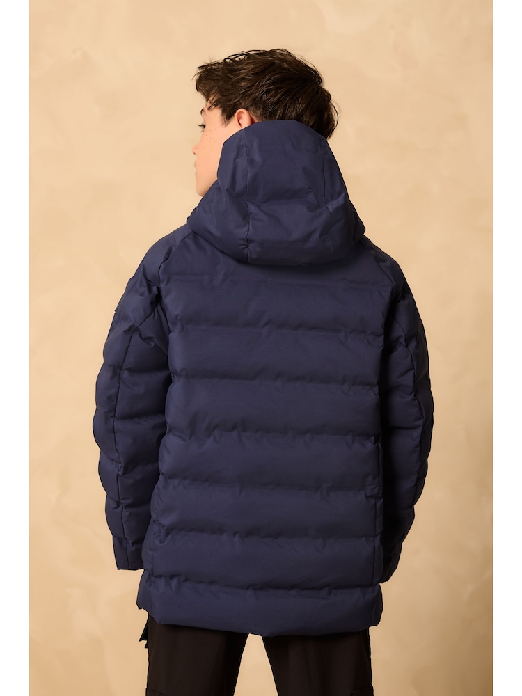 Navy Waterproof Midweight Hooded Jacket (3-17yrs) - Image 1 of 17