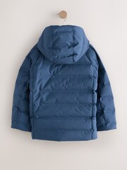 Navy Waterproof Midweight Hooded Jacket (3-17yrs) - Image 8 of 17