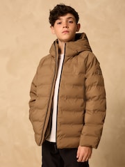 Neutrale Farbe - Waterproof Midweight Hooded Jacket (3-17yrs) - Bild 2 von 6