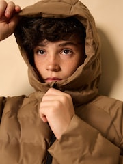 Neutrale Farbe - Waterproof Midweight Hooded Jacket (3-17yrs) - Bild 4 von 6