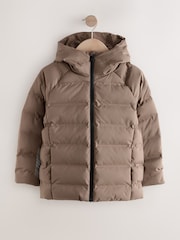 Neutral Waterproof Midweight Hooded Jacket (3-17yrs) - Image 7 of 12