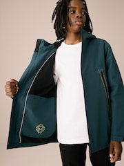 Green Waterproof Fleece Hooded Lined Jacket (3-17yrs) - Image 4 of 11