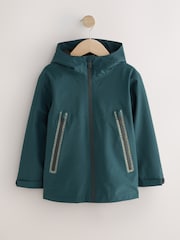 Green Waterproof Fleece Hooded Lined Jacket (3-17yrs) - Image 6 of 11