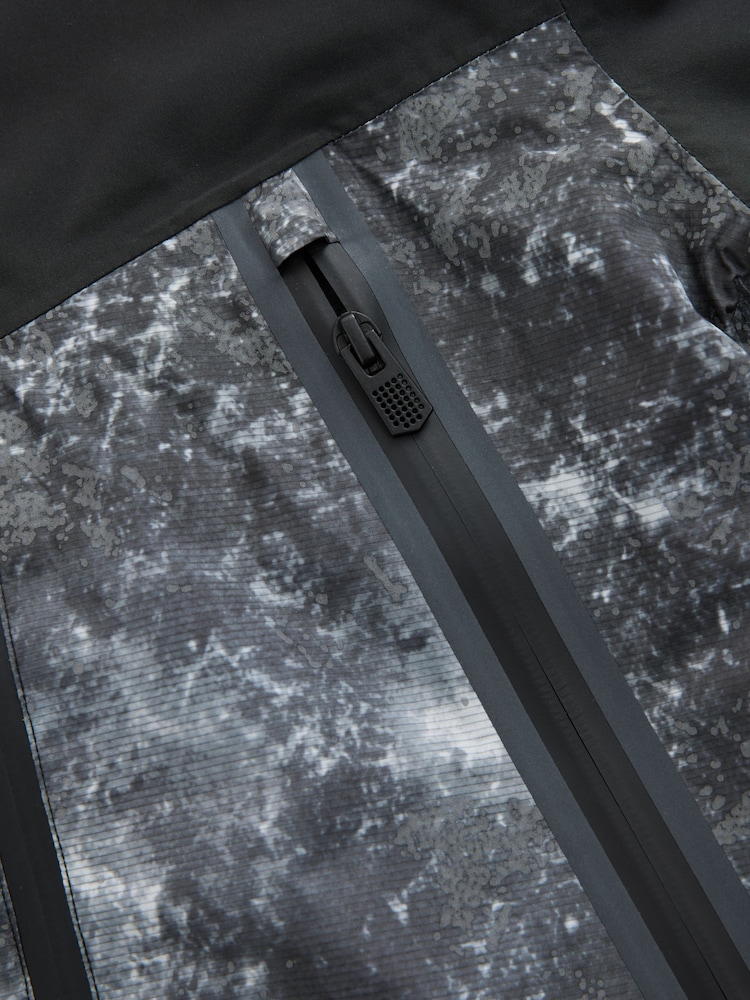Grey/Black Waterproof Reflective Fleece Lined Hooded Jacket (3-17yrs) - Image 11 of 11