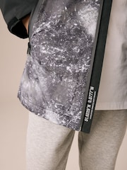 Grey/Black Waterproof Fleece Hooded Lined Jacket (3-17yrs) - Image 6 of 8