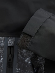 Grey/Black Waterproof Fleece Hooded Lined Jacket (3-17yrs) - Image 8 of 8